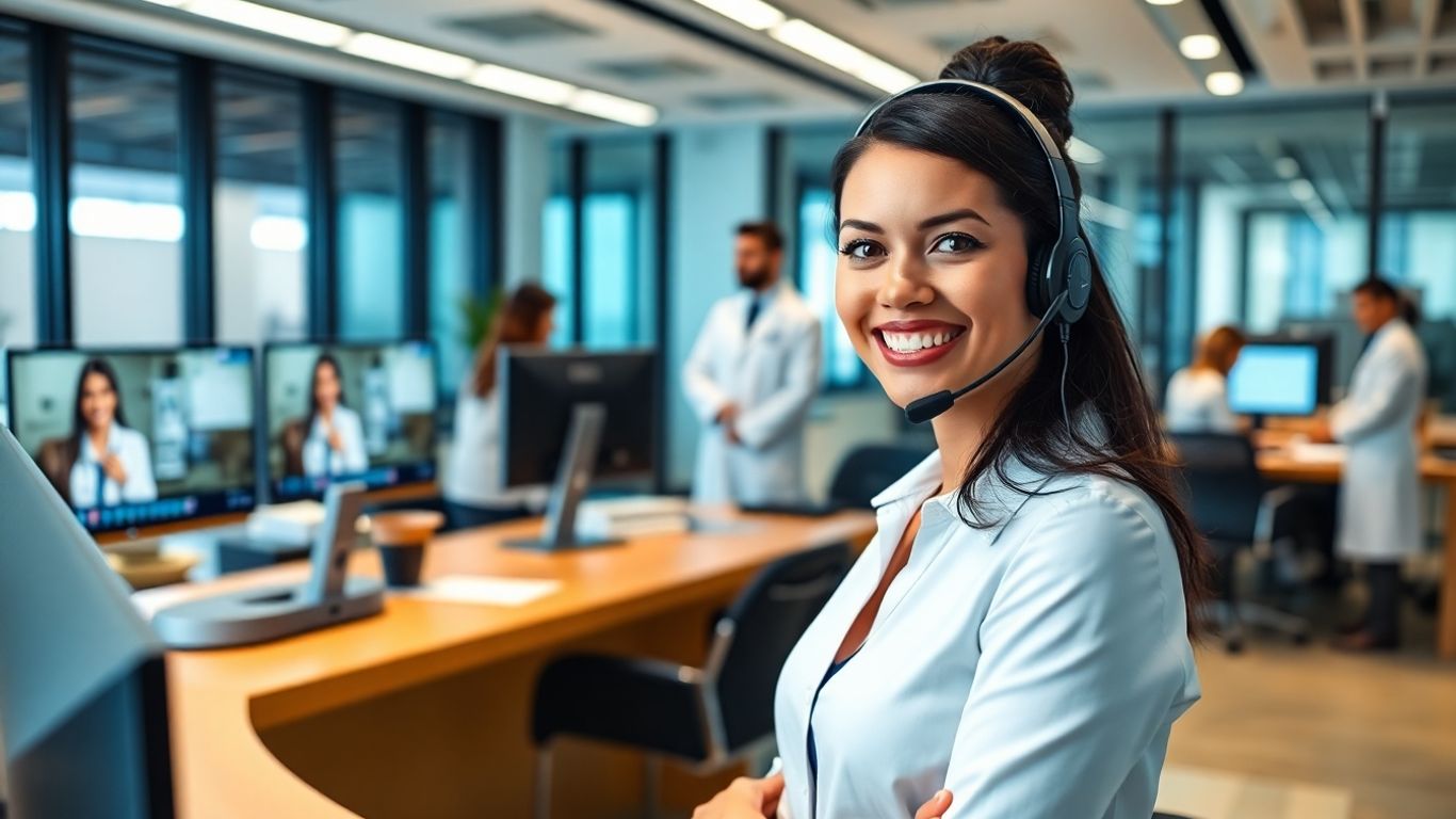 Virtual receptionist helping healthcare and legal industry professionals