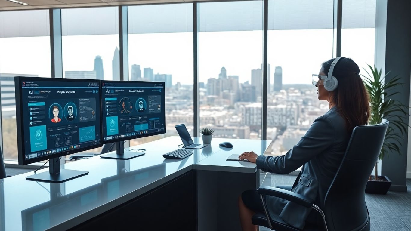 Virtual receptionist in Memphis office with modern technology