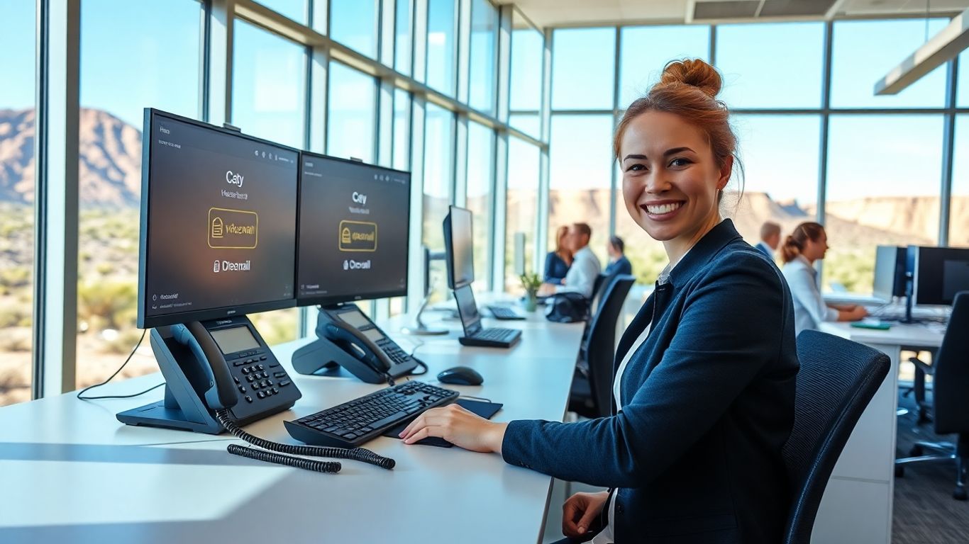 Receptionist with advanced voicemail in Lake Havasu office