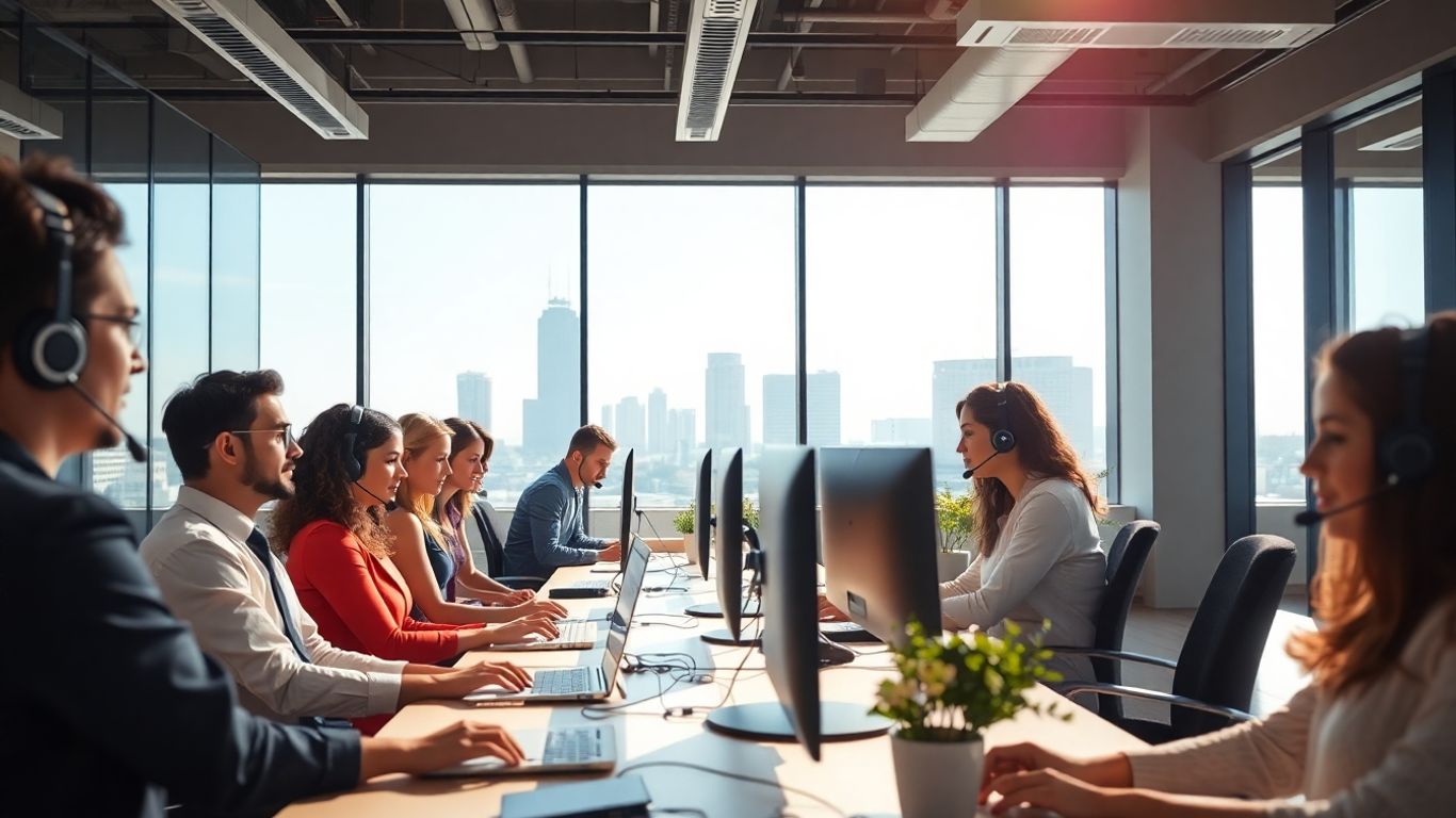 Buffalo Grove professionals at work in a modern office