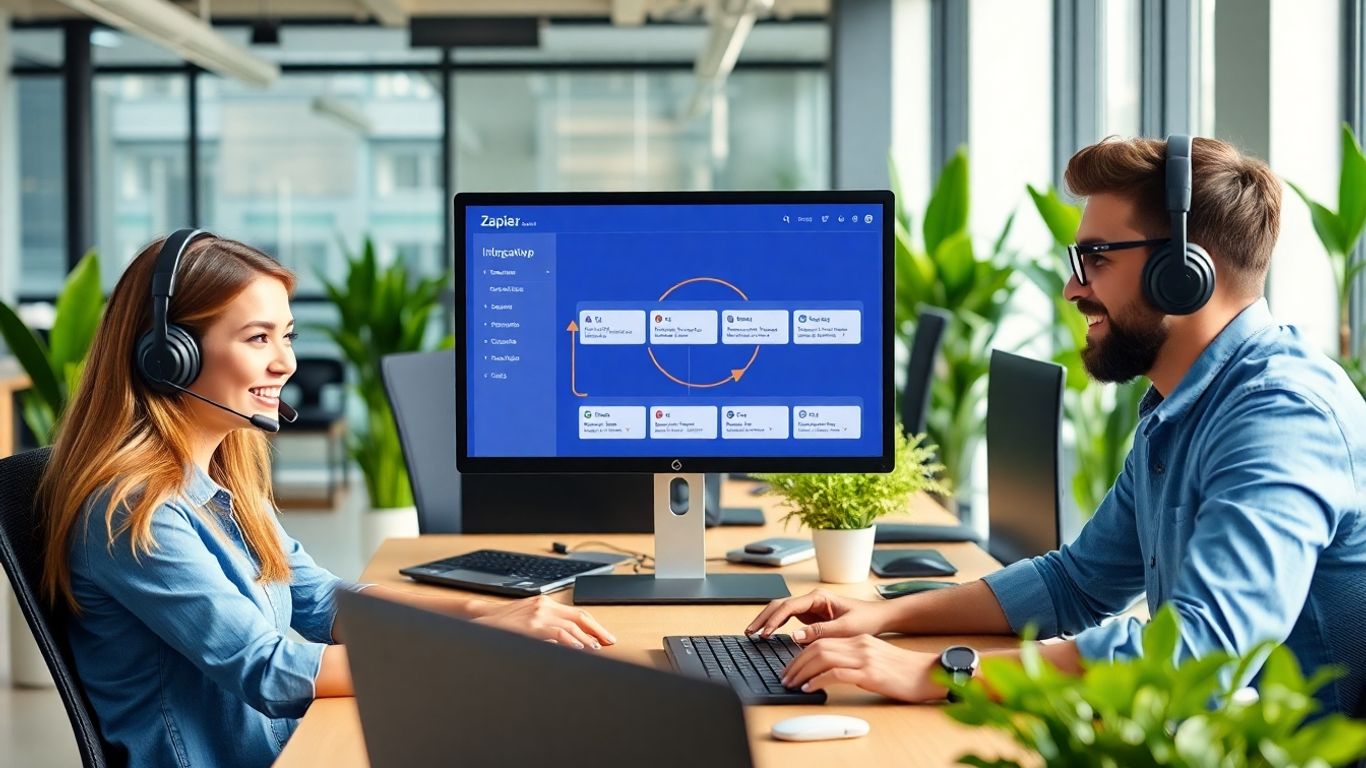 Customer support agents integrating business tools via Zapier