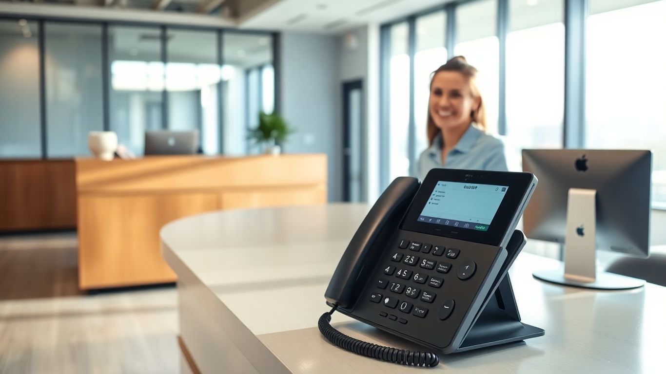 AI-powered phone receptionist greets small business owner