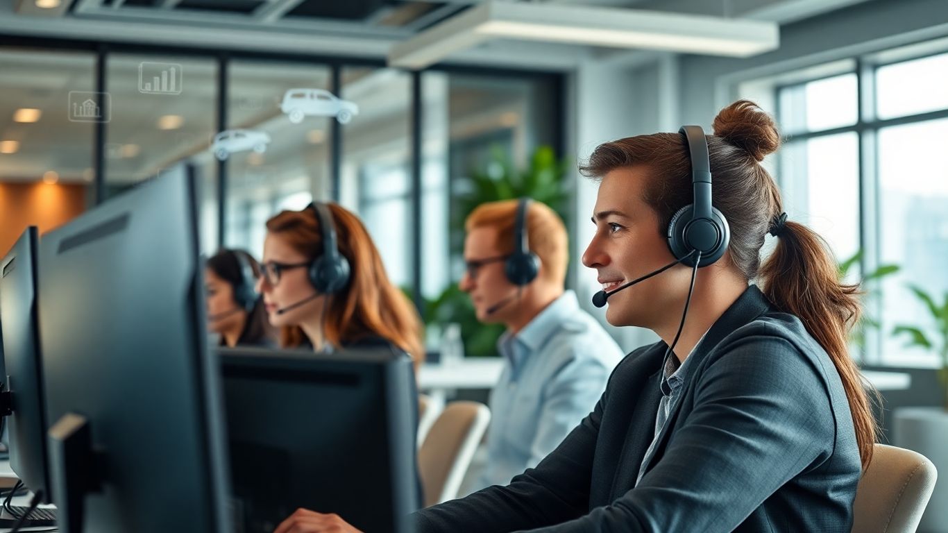 Call center operators managing Medicaid transportation services