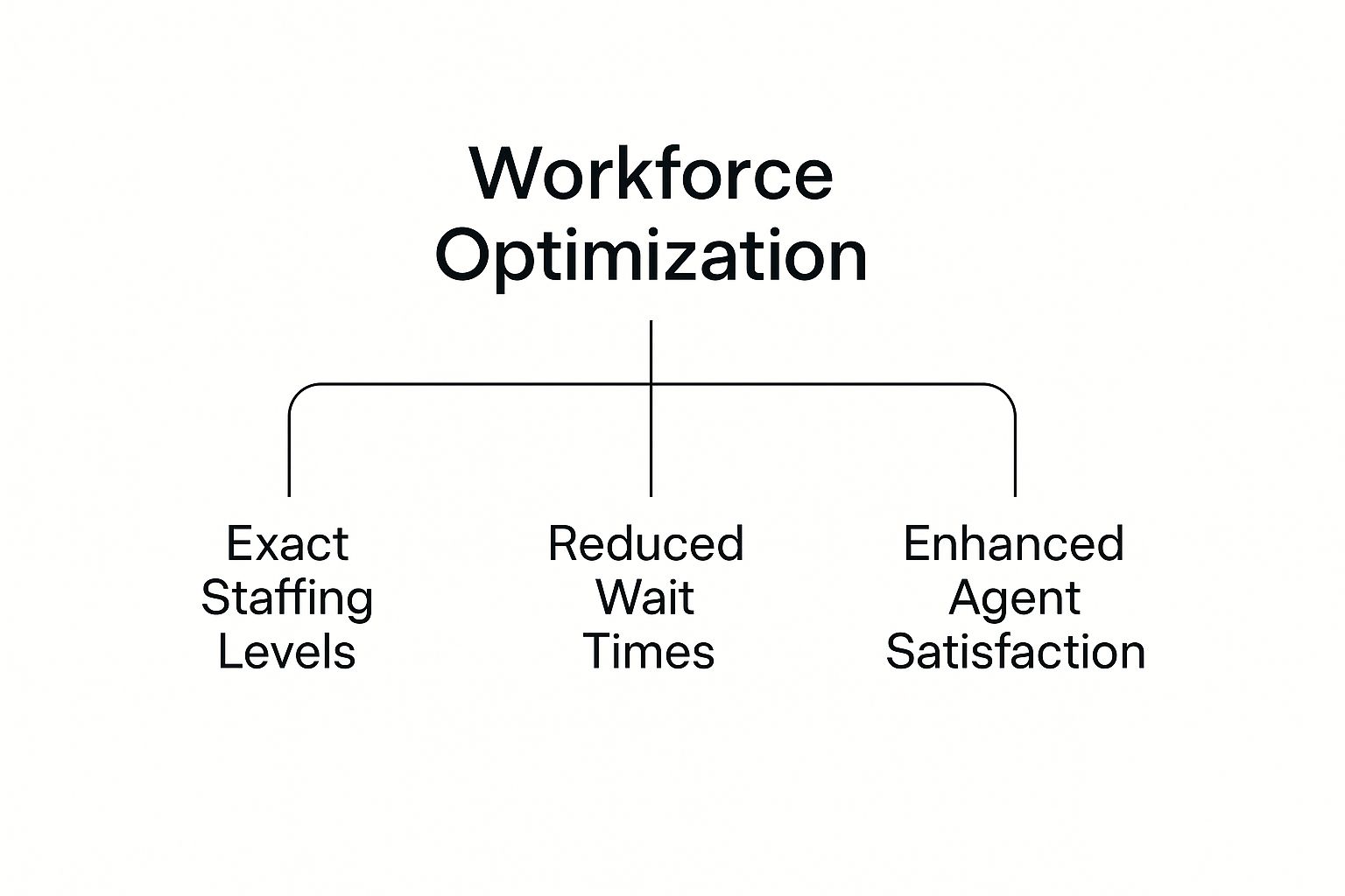 Infographic about call center workforce optimization