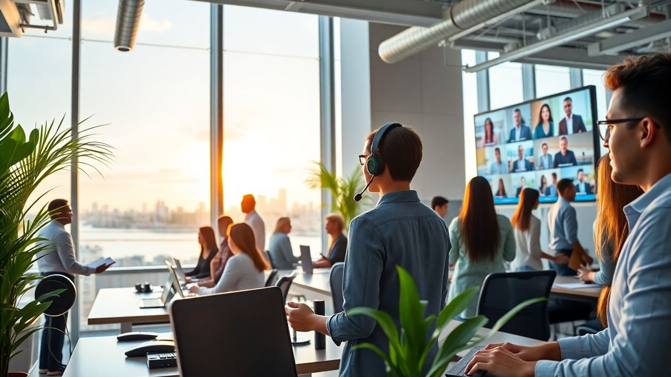 Virtual receptionist aids Miami business communication in office