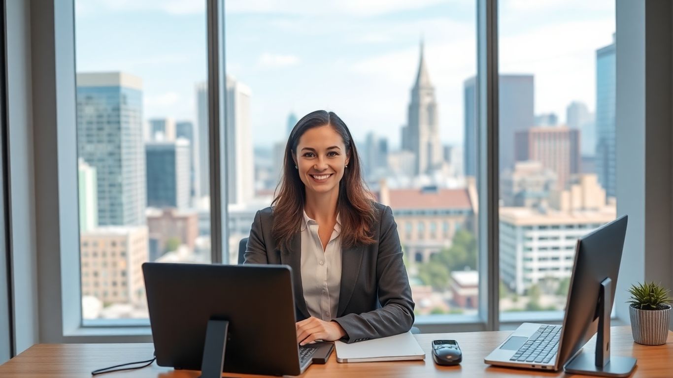 Virtual receptionist in San Francisco modern office setting