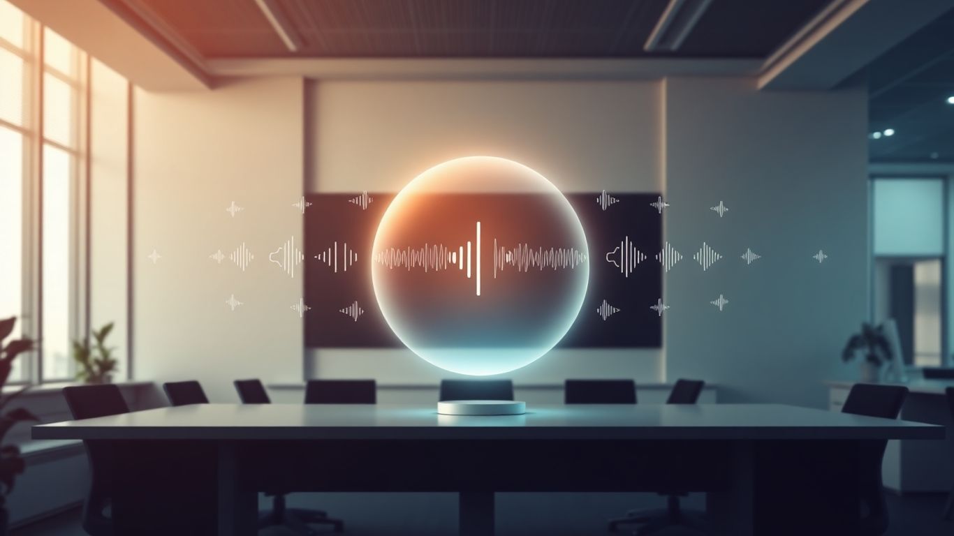 AI virtual receptionist voice waveforms