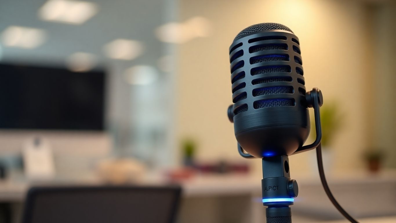 AI virtual receptionist voice technology microphone