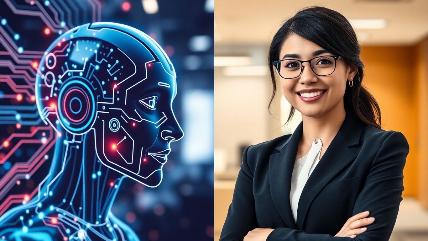 AI receptionist versus human receptionist comparison.