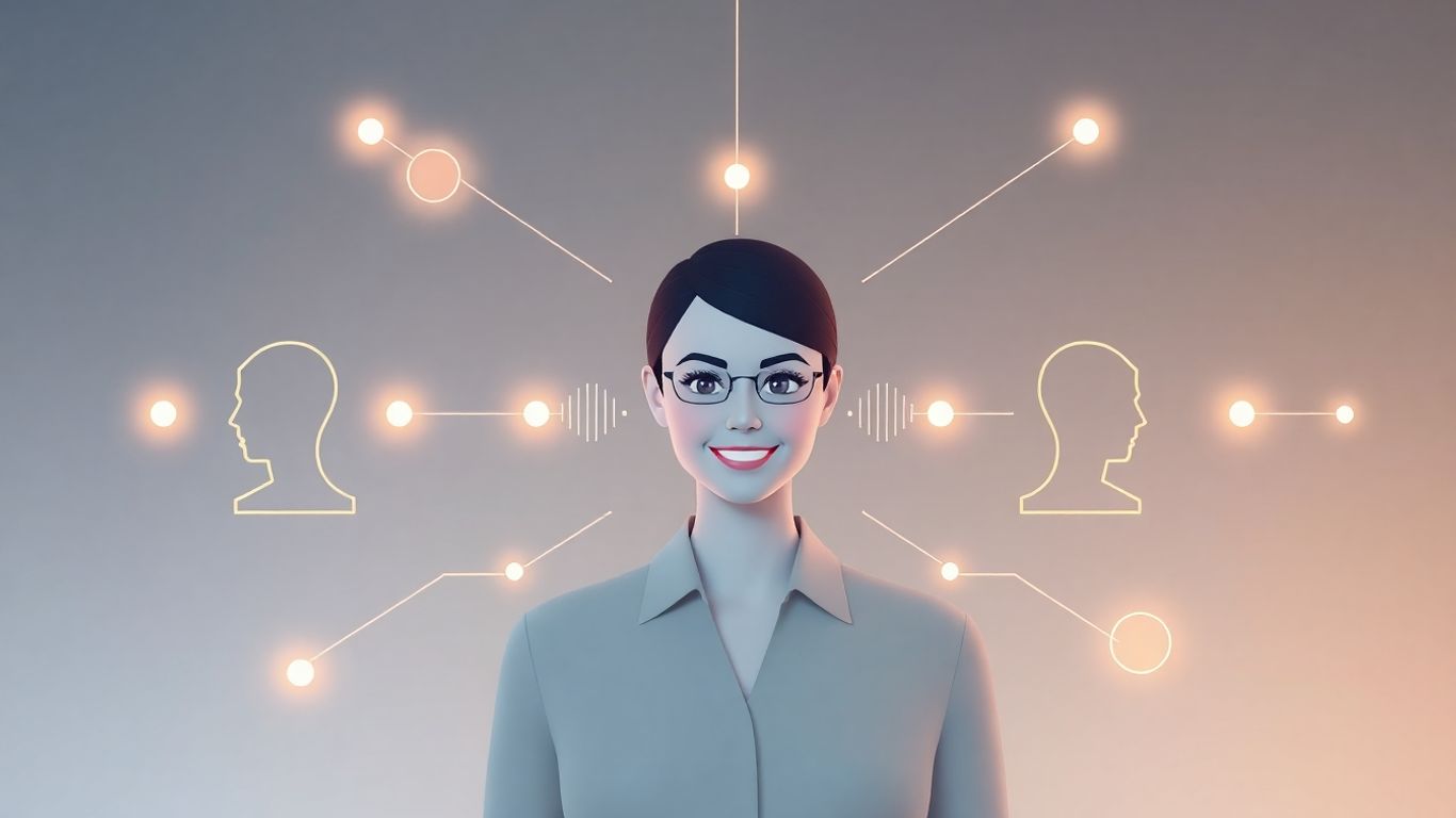 AI virtual receptionist handling multiple calls