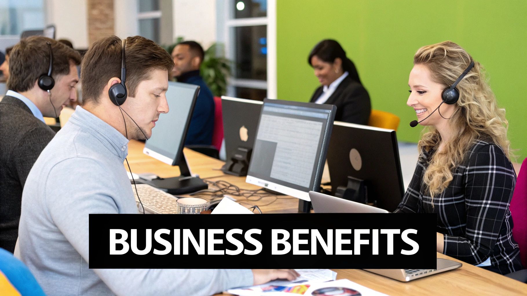 A professional using a cloud based phone system for business on their laptop.