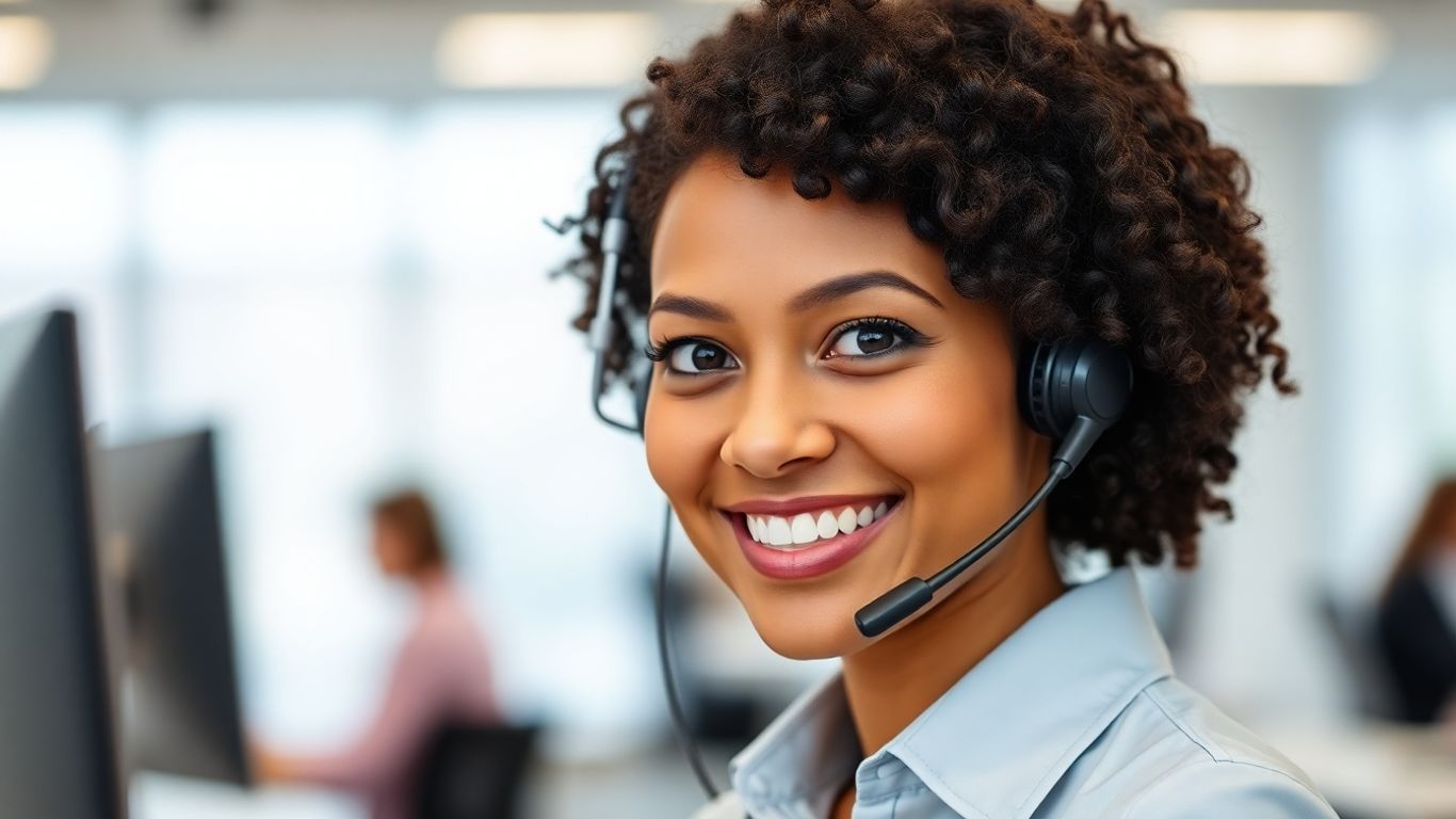 Law firm virtual receptionist answering a call.