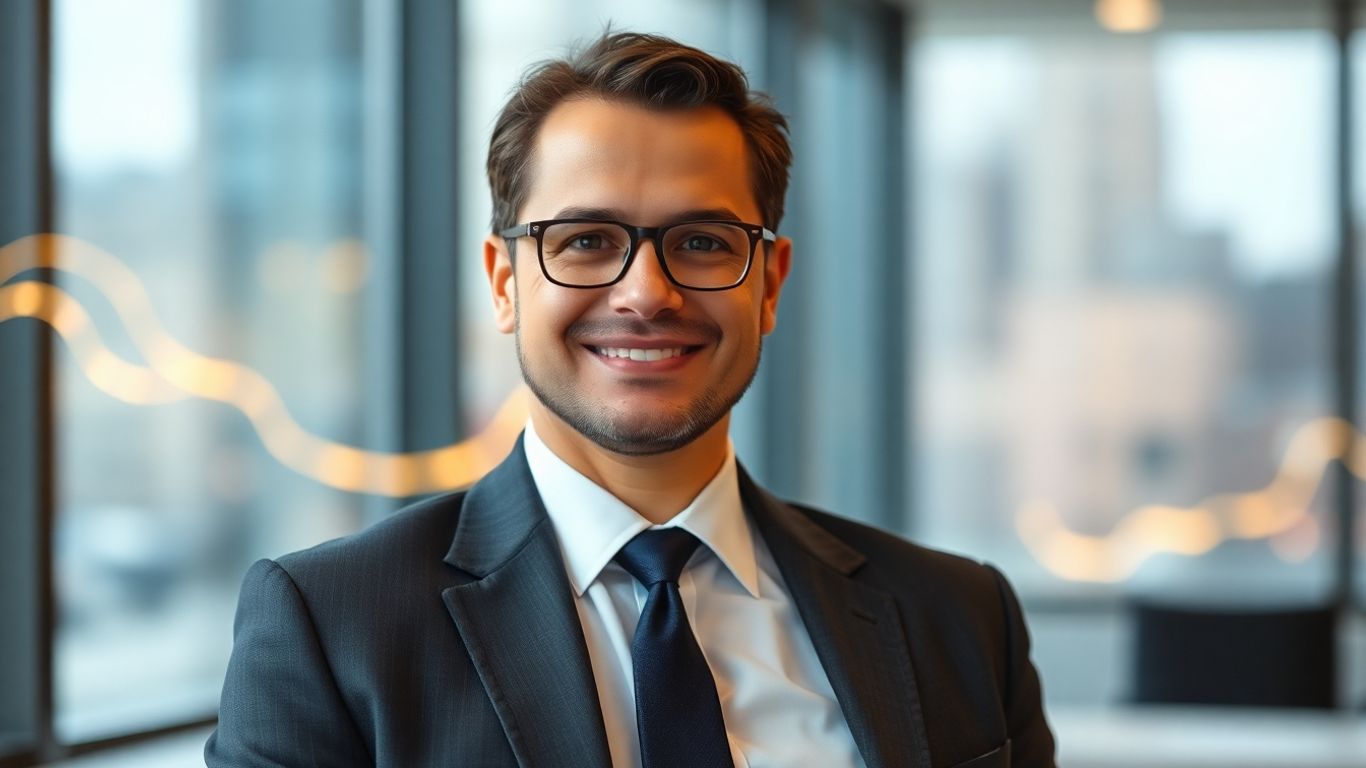 Business professional achieving success with answering service.