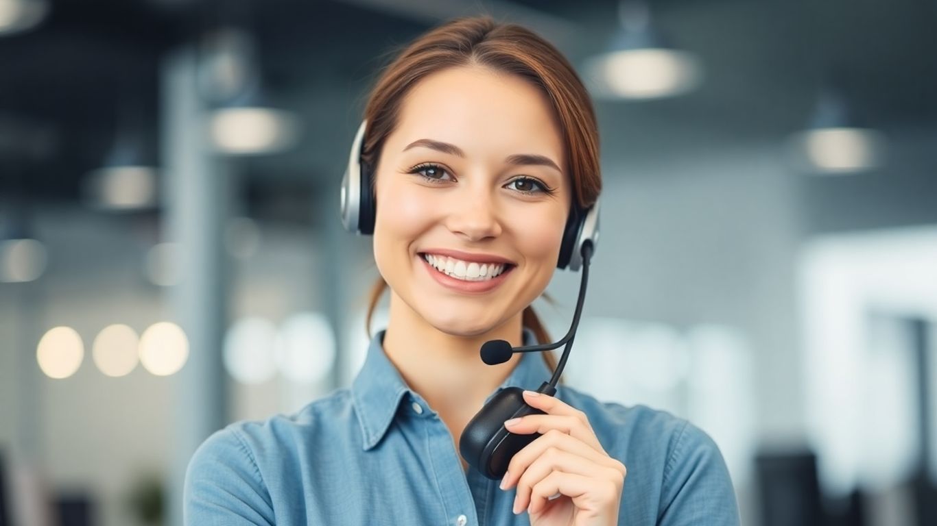 Cox customer service representative assisting a customer.