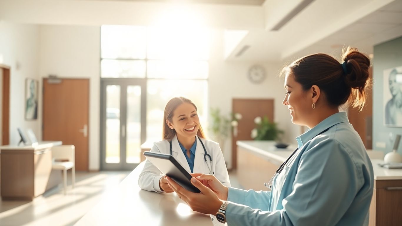 Medical office virtual front desk patient check-in