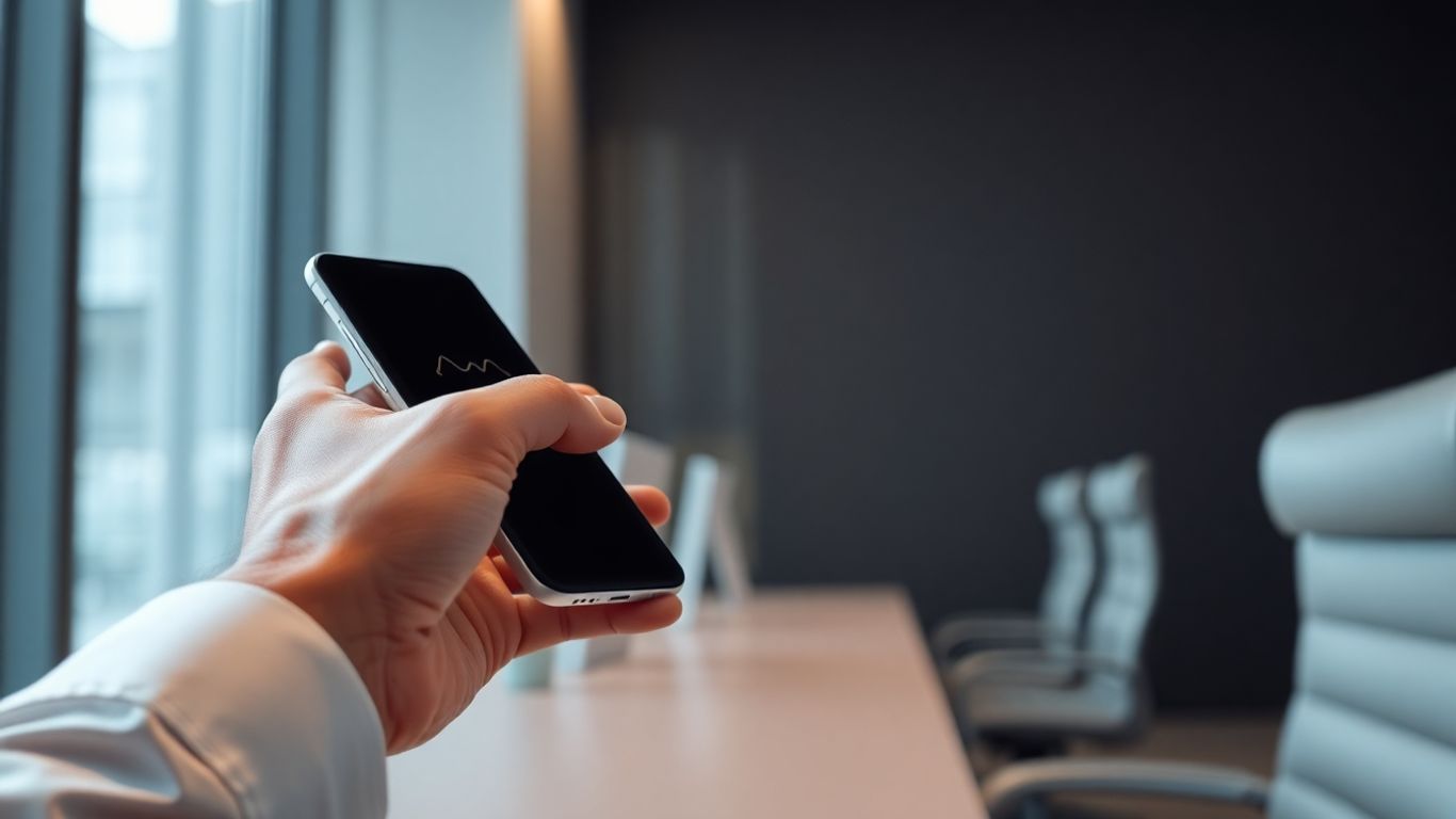 AI voicemail taking intelligent messages on a smartphone.