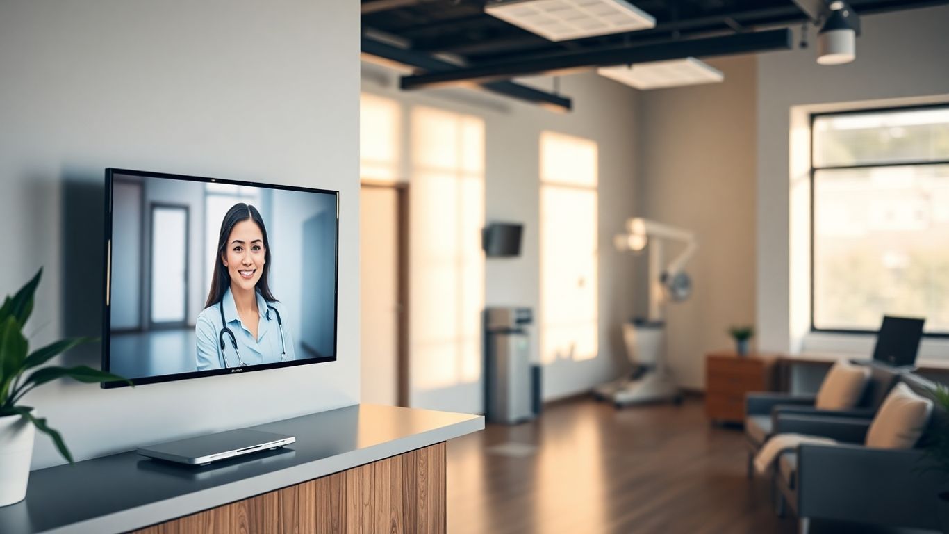AI receptionist assisting in a chiropractic office.