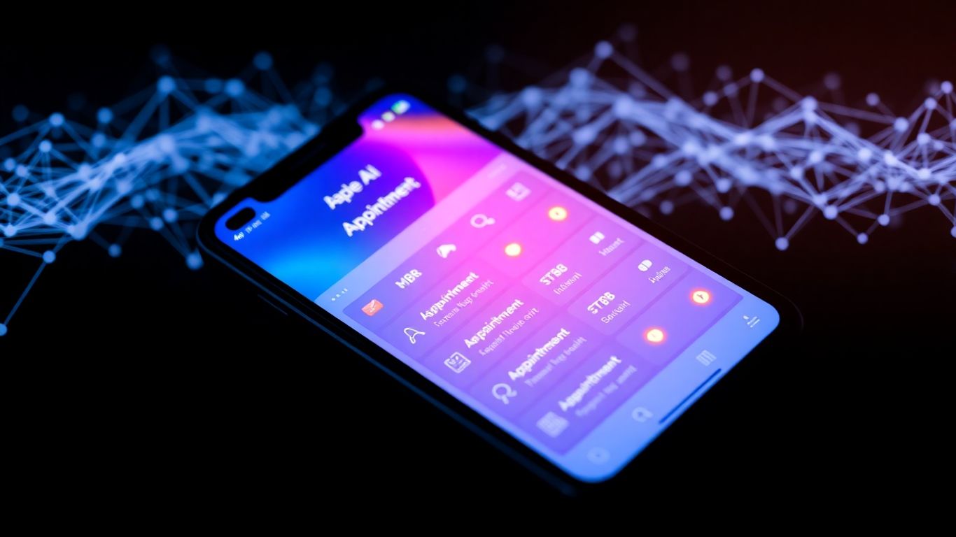 AI appointment setter on a smartphone calendar.