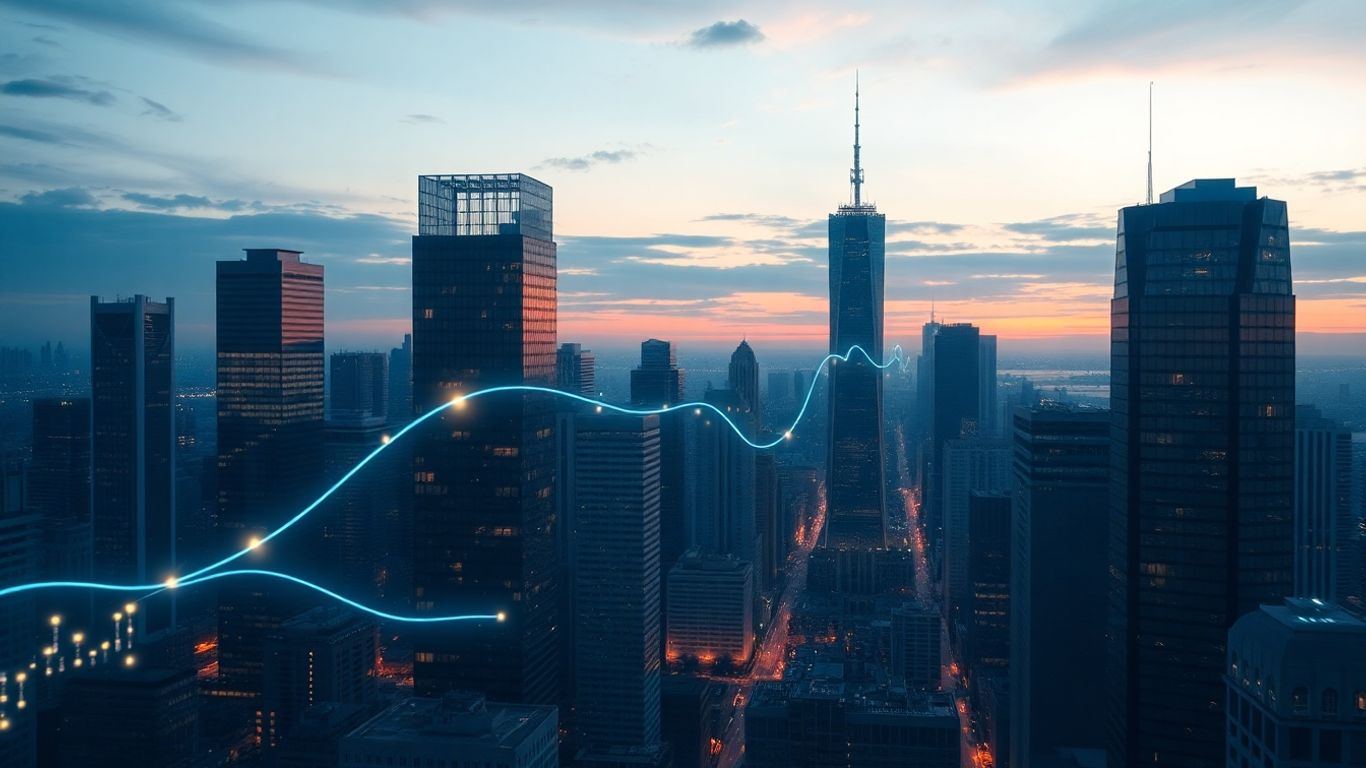 AI analyzing sales data for future revenue prediction.