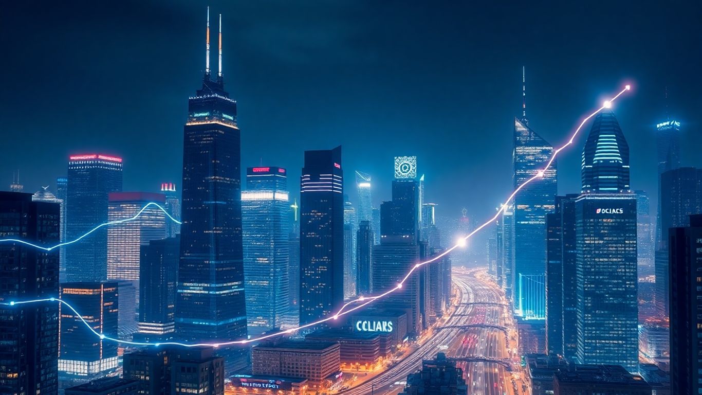 AI sales growth and analytics visualization