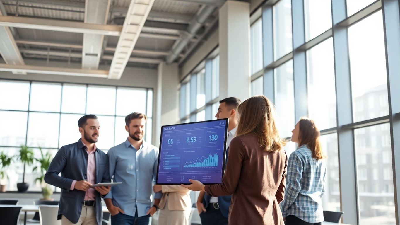 AI appointment setter software interface on a modern computer screen.