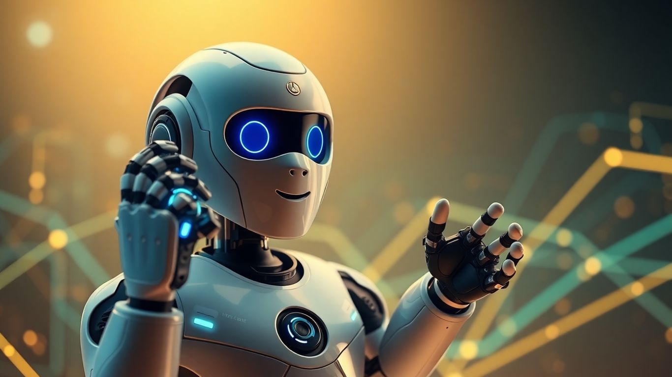 AI robot making a phone call for appointment setting.