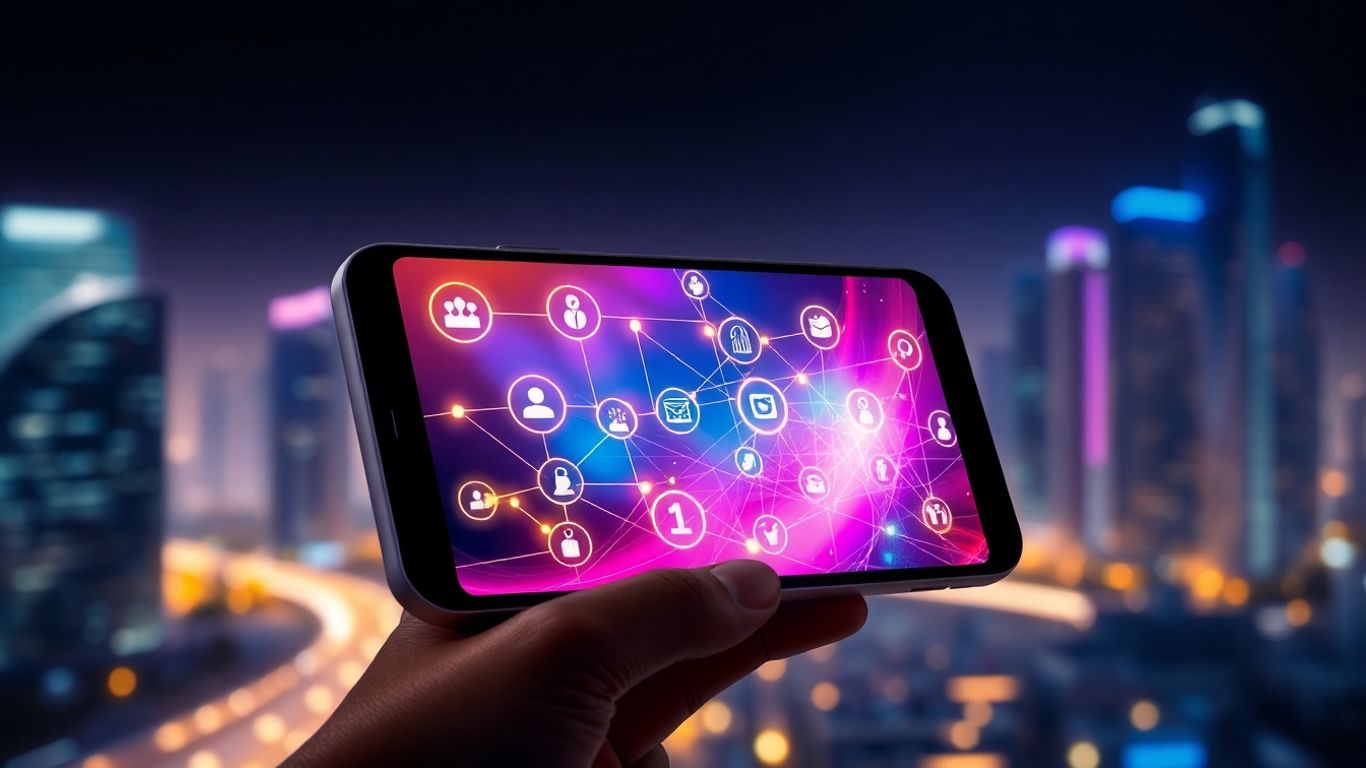 AI appointment setter app interface on a smartphone.