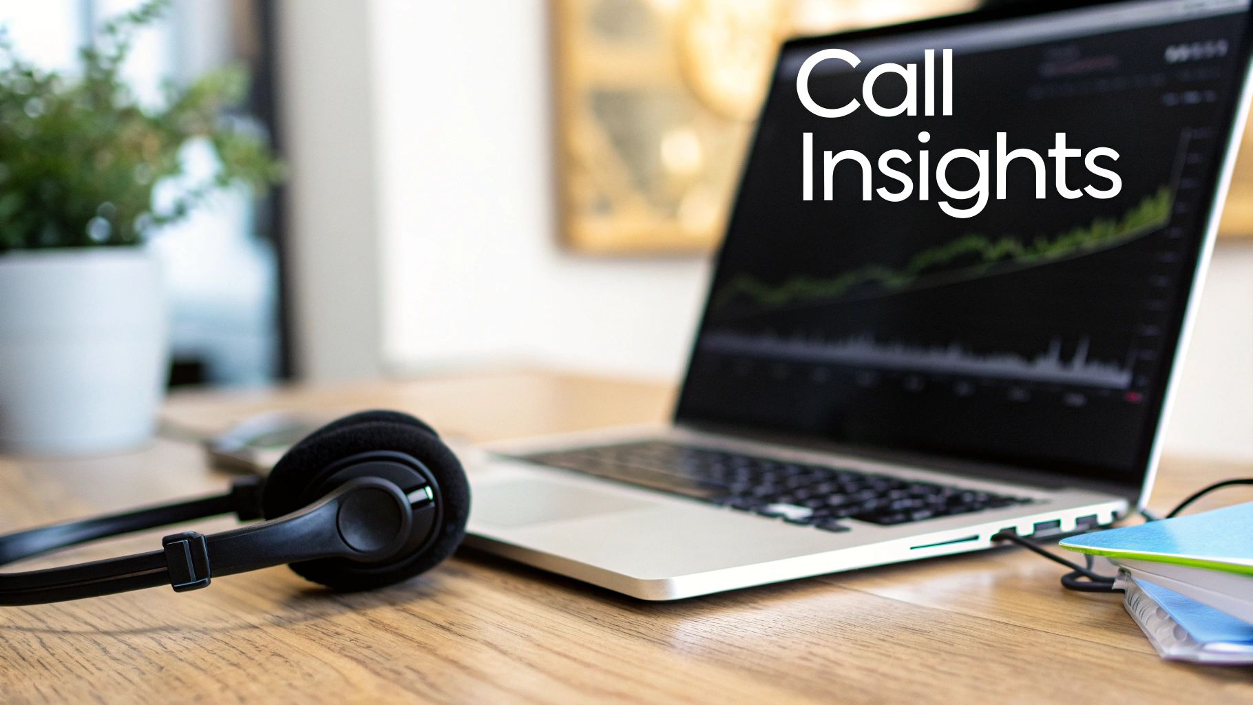 A business team analyzing charts and data on a large screen, representing conversation intelligence insights.