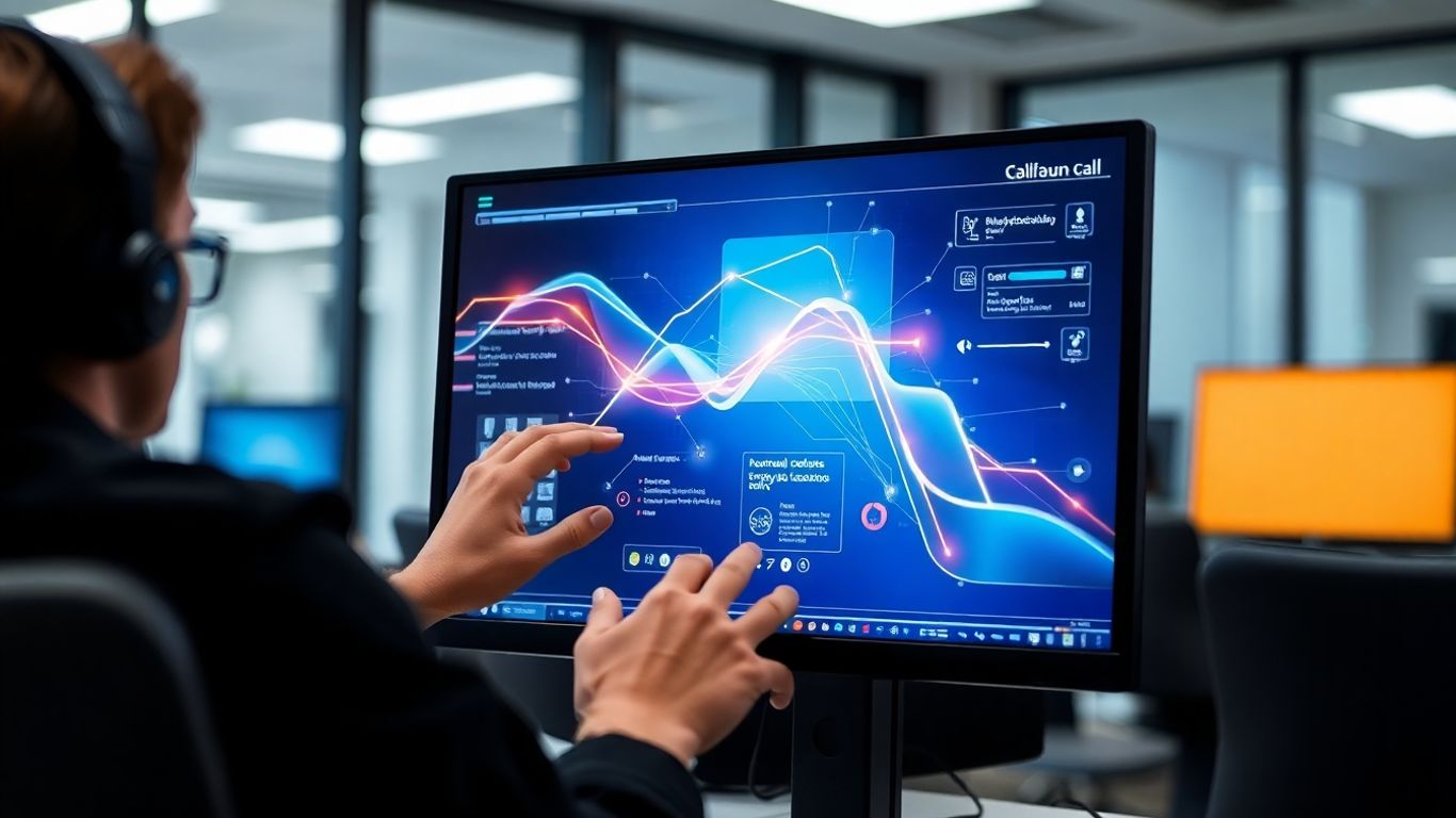 AI dialer interface on a computer screen