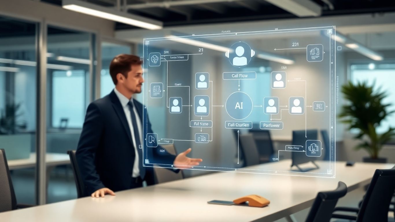 AI call auditing process visualization