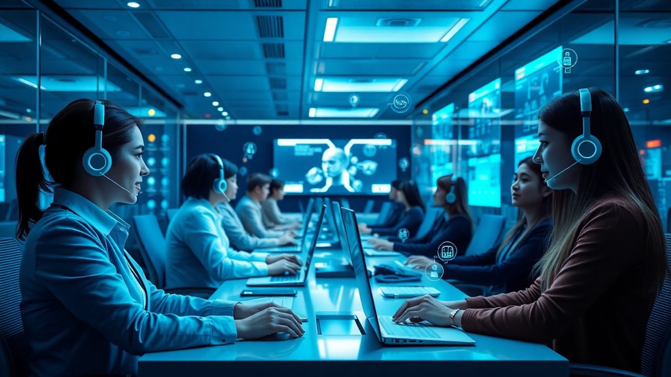 AI automating a modern call center