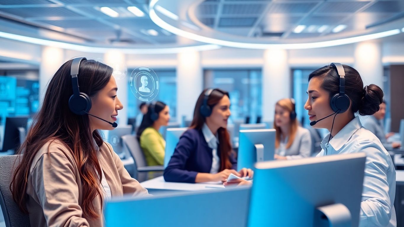 AI enhancing call center agent productivity