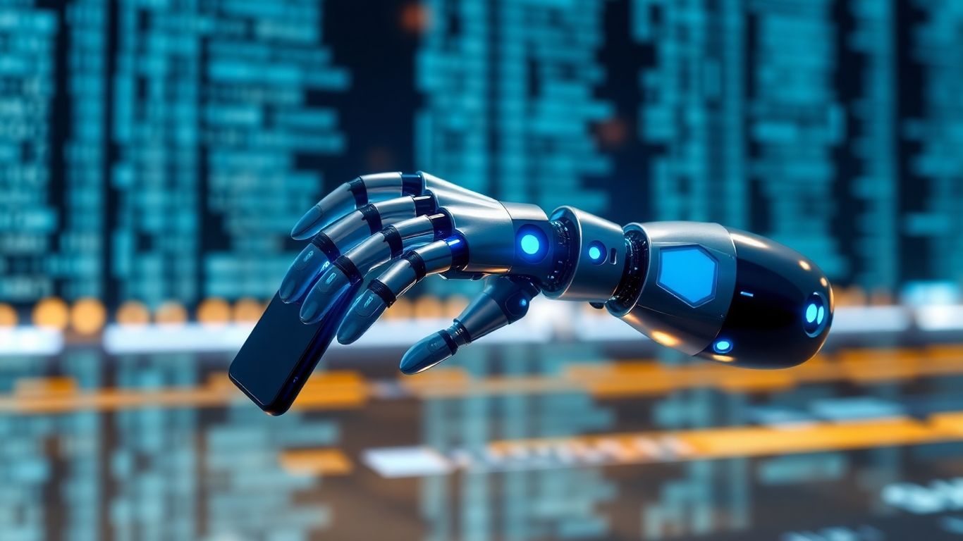 AI robot automating phone calls