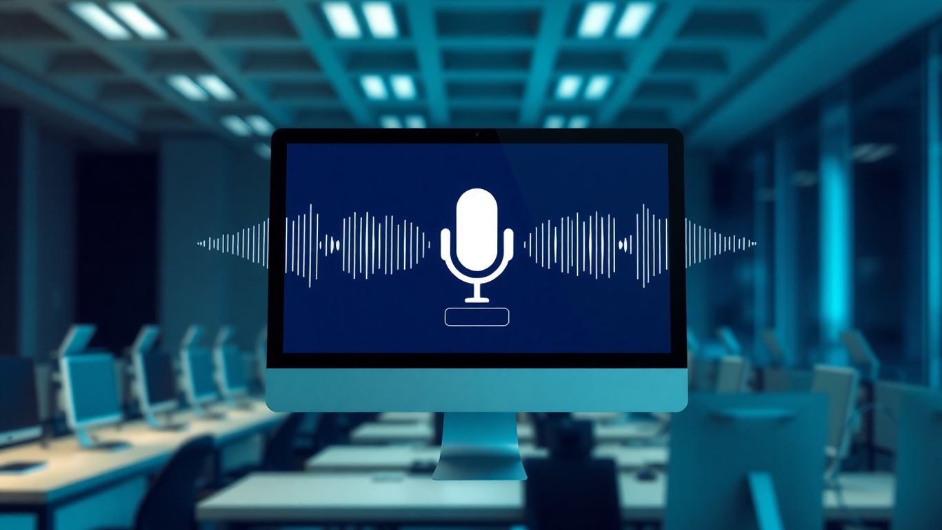 AI voice bot interface with soundwaves