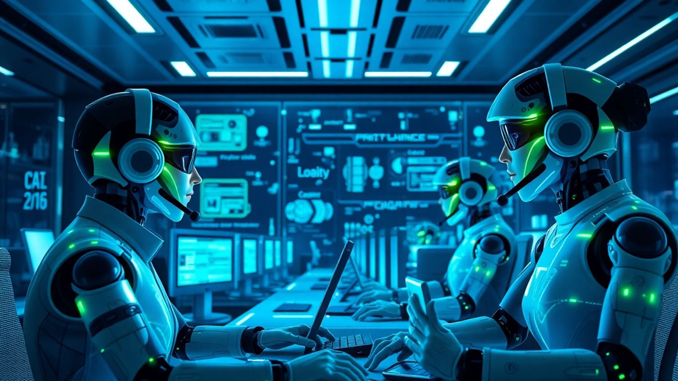 AI voice assistant in a logistics call center.