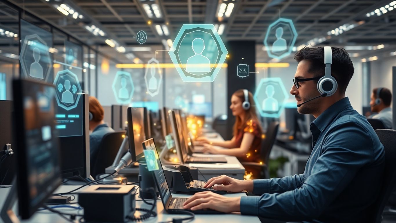 AI assisting call center agents