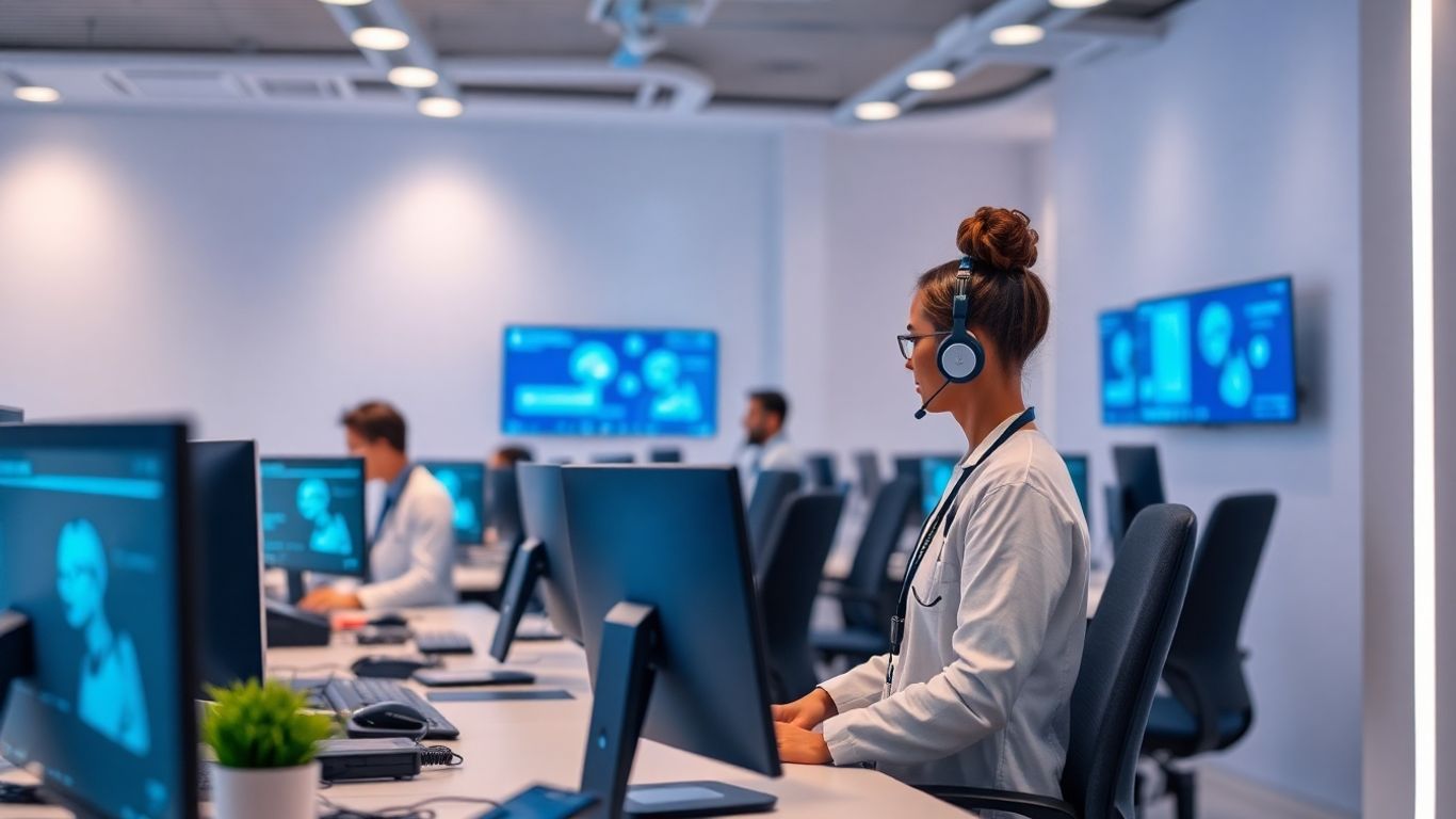 AI transforming healthcare call center operations.