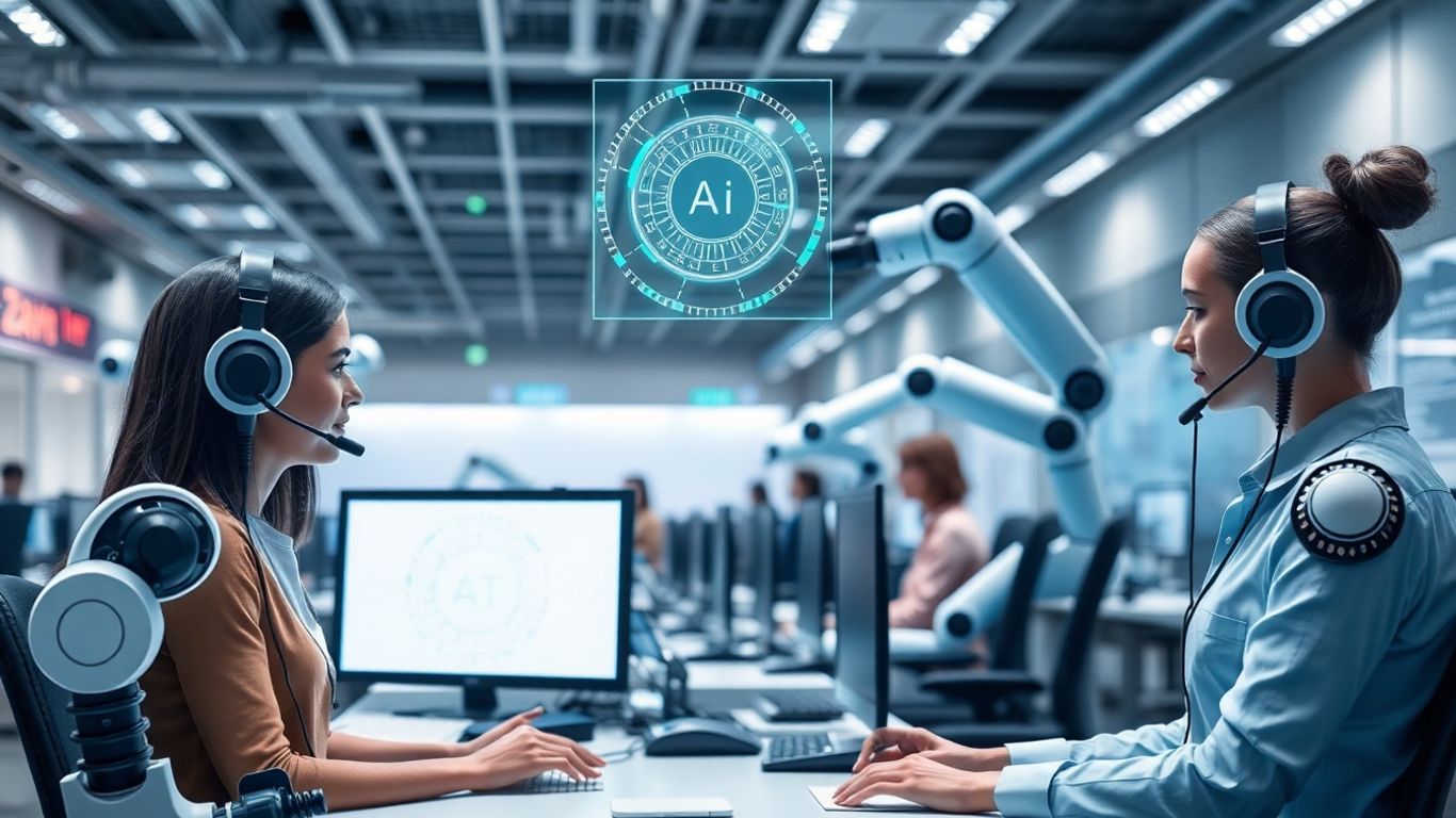 AI assisting call center agents