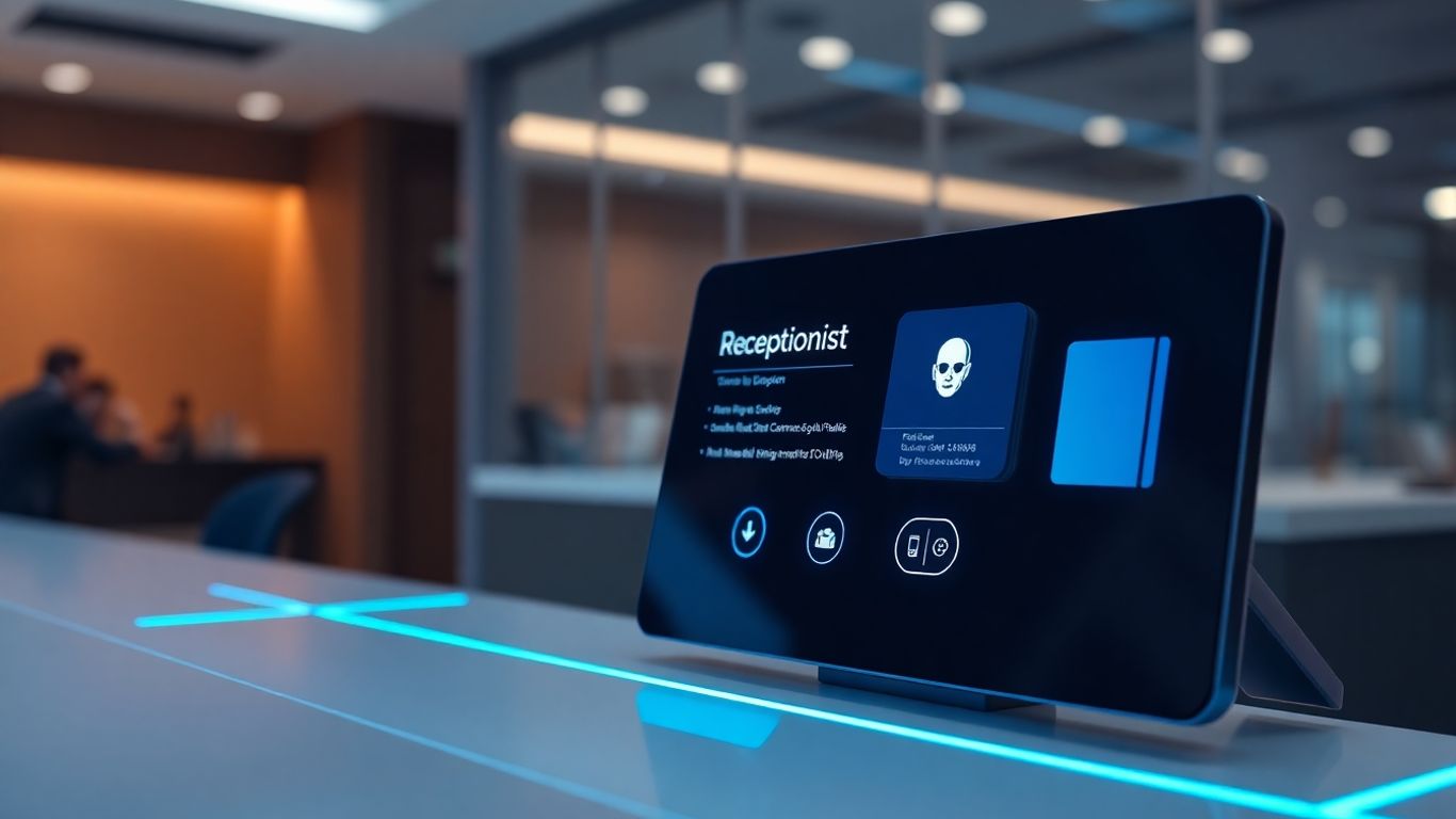AI receptionist interface