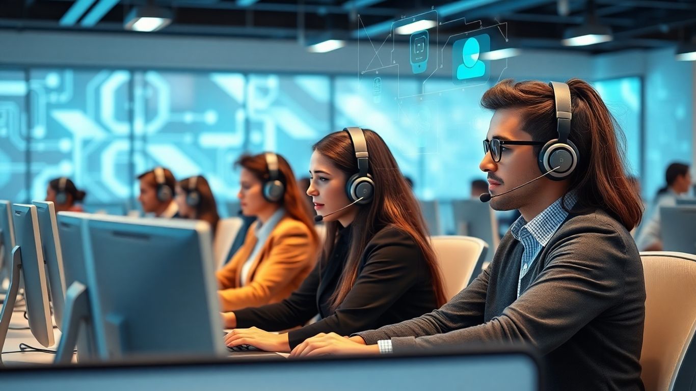 AI enhancing call center agent productivity