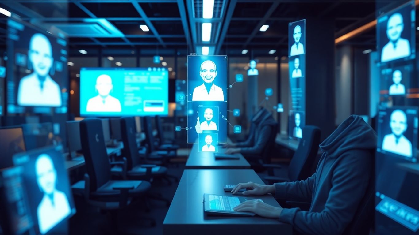 AI integration in a modern call center.