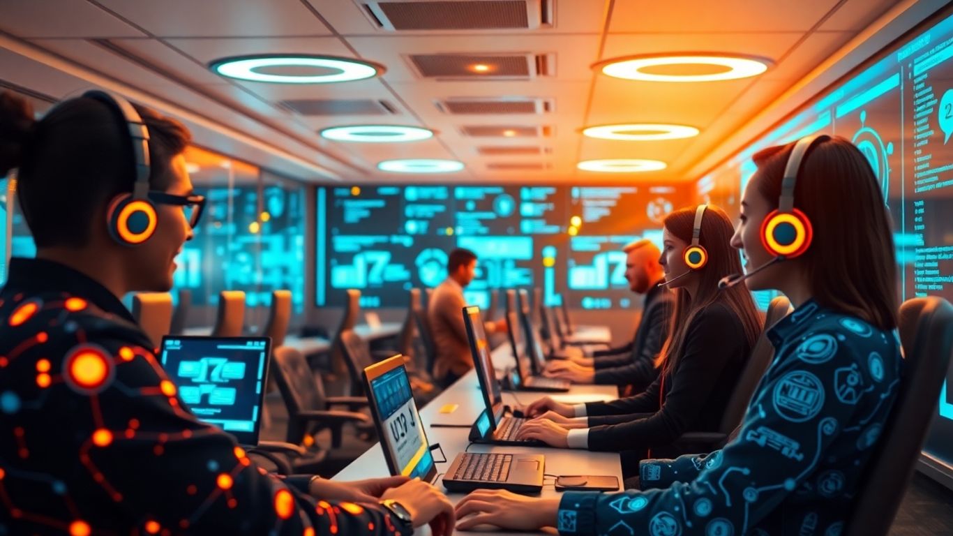 AI-powered call center interface