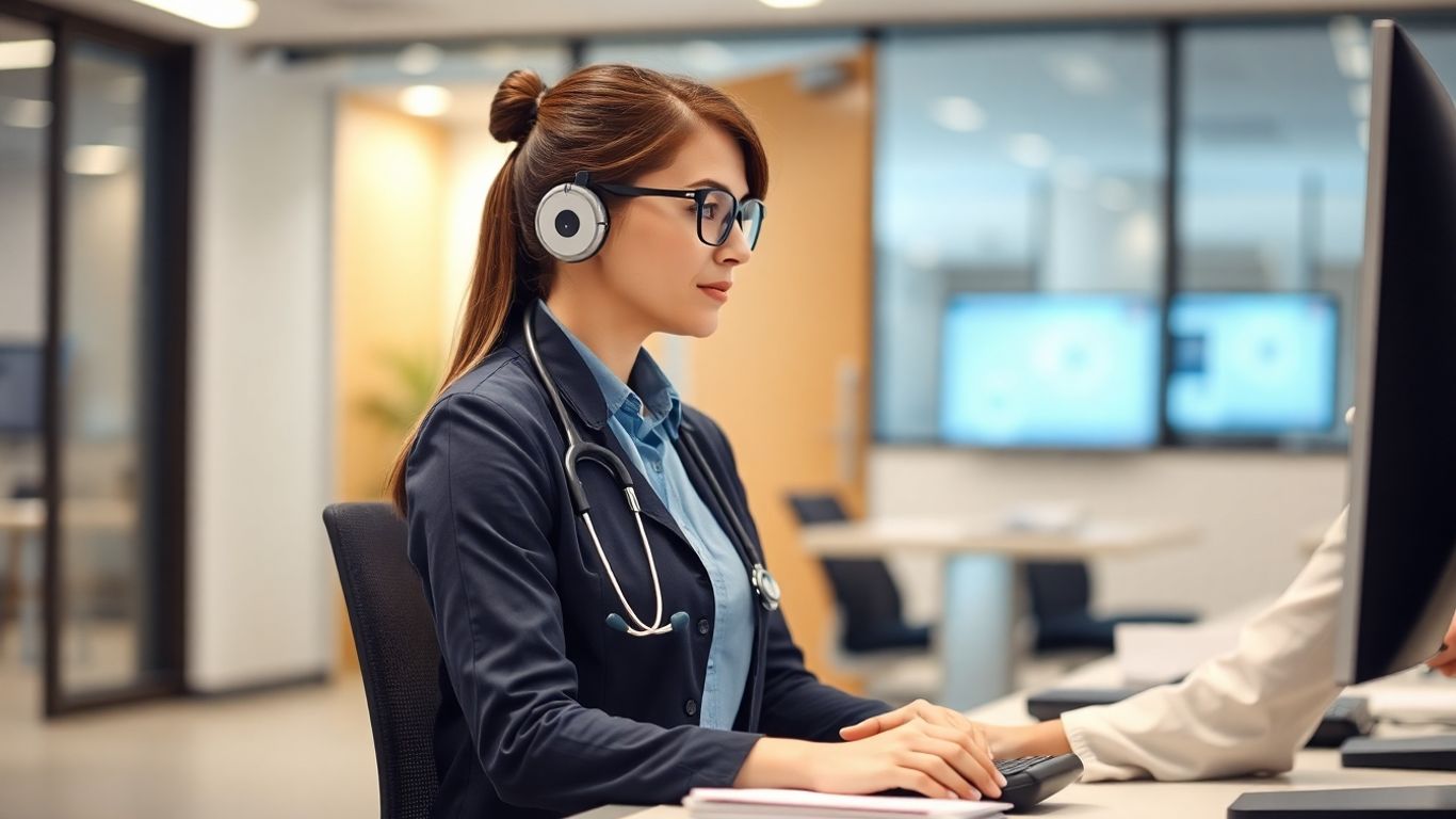 Medical virtual assistant working efficiently