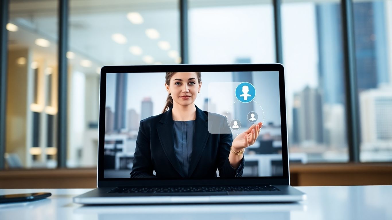 Virtual assistant connecting with professional