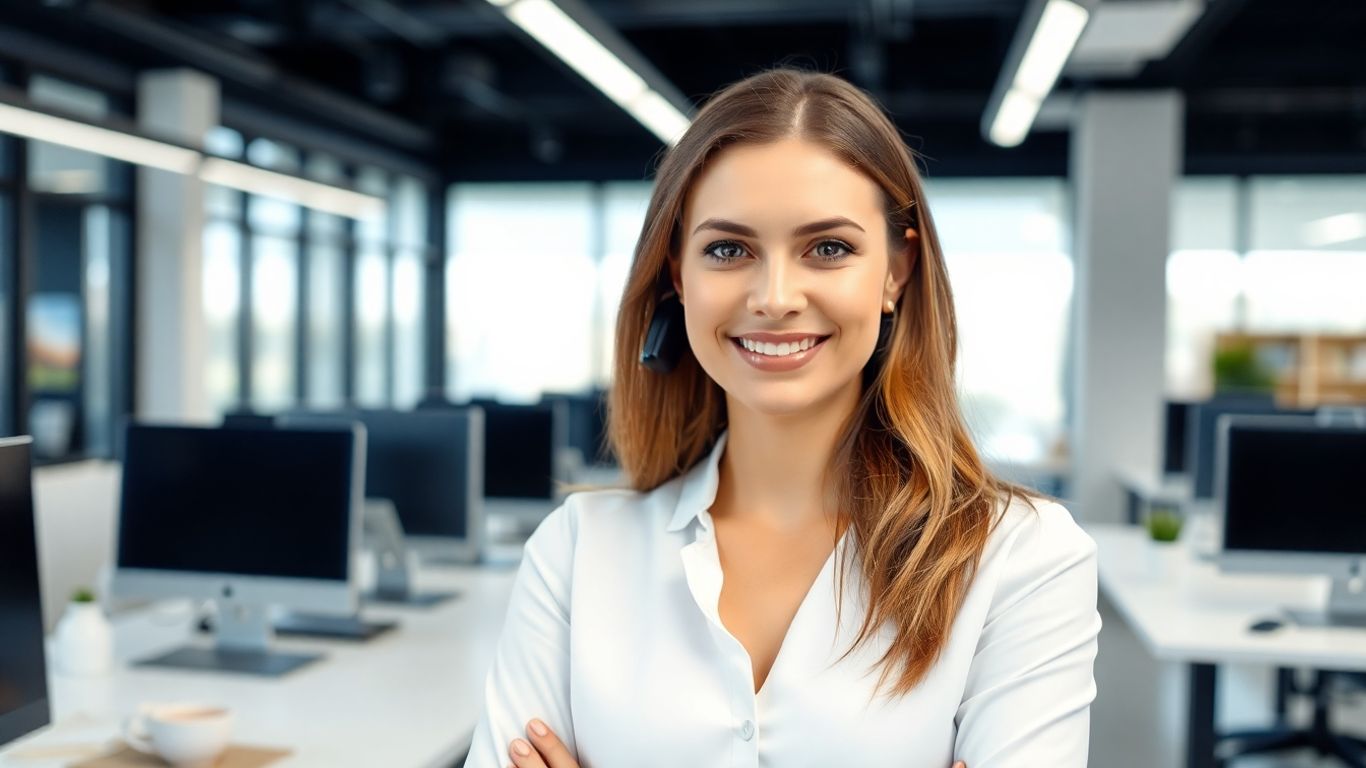 Professional woman in modern office