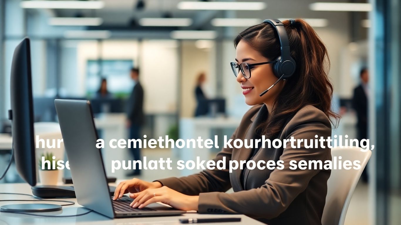 Virtual assistant working remotely for recruitment agency.