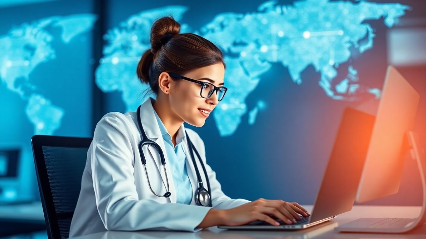 Medical virtual assistant working remotely