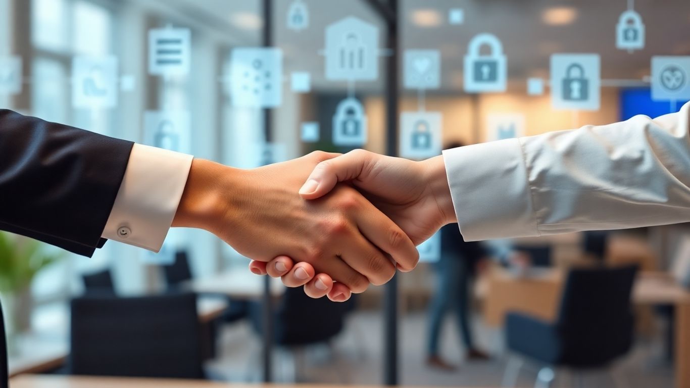 Secure virtual assistant agency handshake
