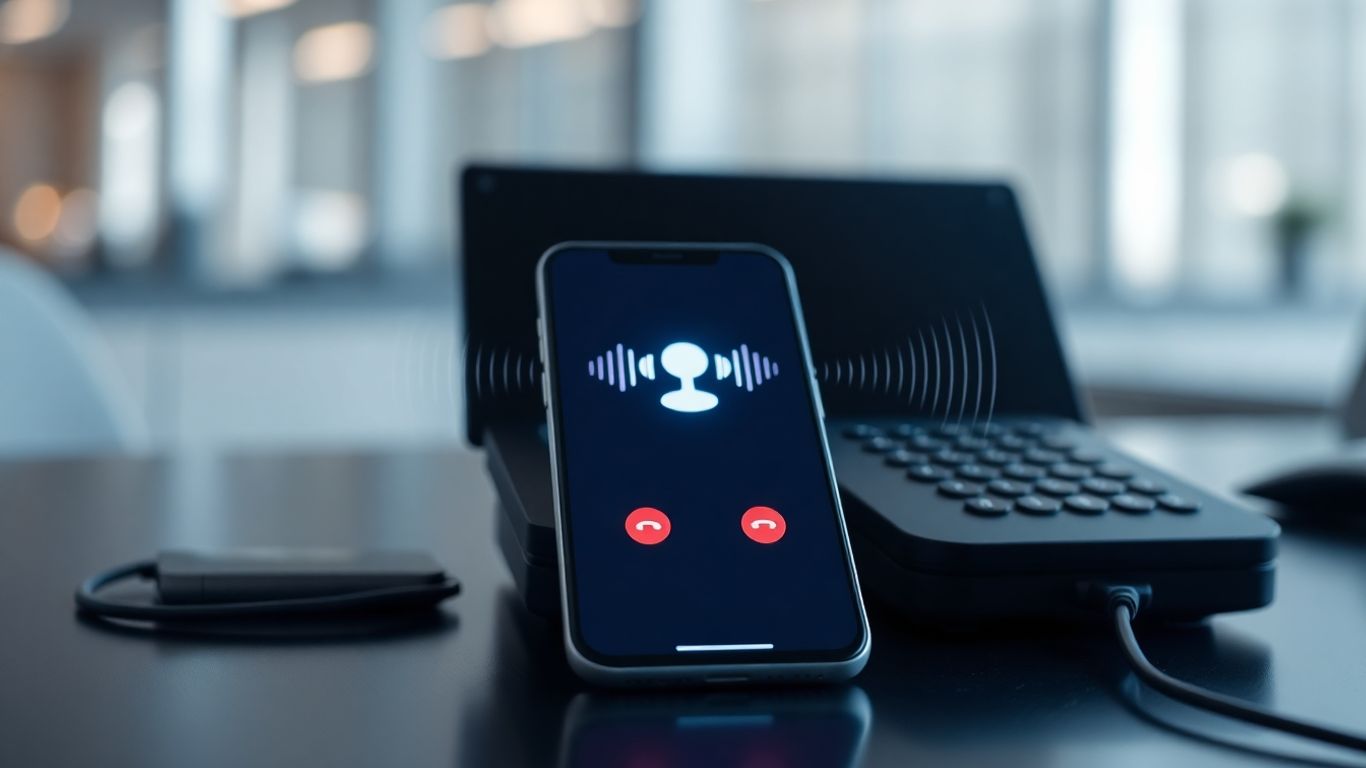 Small business phone system with auto attendant on a smartphone.