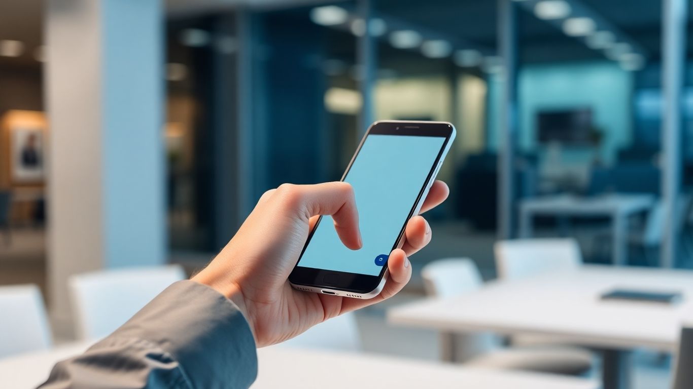 Smartphone call management interface on a modern device.